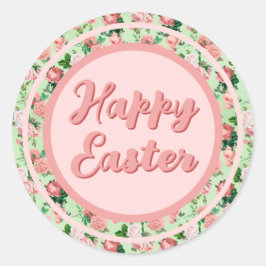  Stijlroze rozen Ronde Sticker