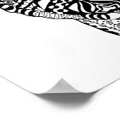 Stijlschildpad 2 poster (Hoek)