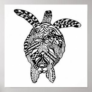 Stijlschildpad 2 poster