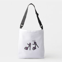 Stijlschoenen afdrukken - Eggplant-geplakt