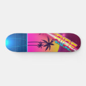 Stijlskateboard van 80, retro futuristisch landsch skateboard (Horizontaal)