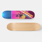 Stijlskateboard van 80, retro futuristisch landsch skateboard (Horizontaal)