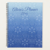stijlstructuur Blauw ombre met naam Planner (Voorkant)