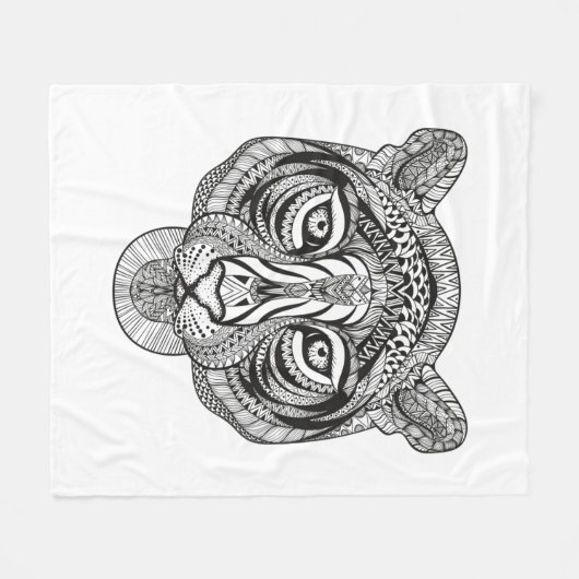 Stijltijger Fleece Deken (Voorkant (Horizontaal))