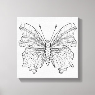 Stijlvlinder 18 canvas afdruk