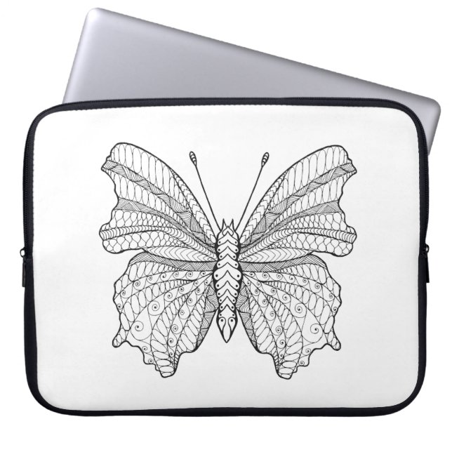 Stijlvlinder 3 laptop sleeve (Voorkant)
