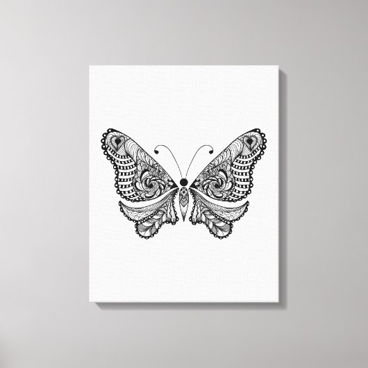 Stijlvlinder 6 canvas afdruk (Voorkant)