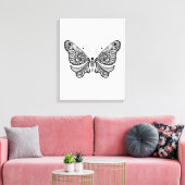 Stijlvlinder 6 canvas afdruk (Insitu (Woonkamer))