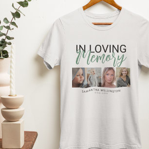 Stijlvol 4 foto herdenkings T-shirt