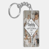 Stijlvol 4 fotocollage | Neen 1 Papa Sleutelhanger (Voorkant Links)