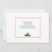 Stijlvol 4-fotokerst kaart (Achterkant)