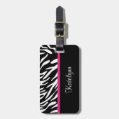 Stijlvol, aangepast Bagagelabel voor Zebra afdrukk (Voorkant verticaal)