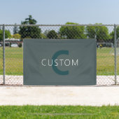 Stijlvol aanpasbare monogram sjabloon spandoek (Insitu)