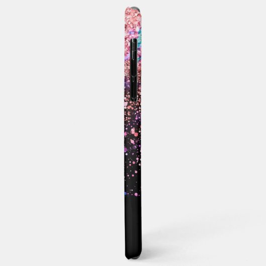 Stijlvol Abstract Glitter-persoonlijk monogram Case-Mate iPhone Case (Achterkant/links)