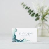 Stijlvol Abstract patroon met Script-marmer Visitekaartje (Staand voorkant)