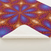 Stijlvol, abstract, veelkleurig Sherpa-deken Sherpa Deken (3/4)