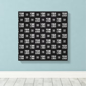 Stijlvol Afbeelding, ontwerp of zakelijk Logo-patr Canvas Afdruk (Insitu (Houten vloer))