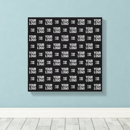 Stijlvol Afbeelding, ontwerp of zakelijk Logo-patr Canvas Afdruk (Insitu (Houten vloer))