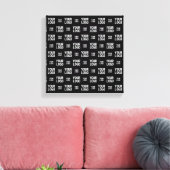 Stijlvol Afbeelding, ontwerp of zakelijk Logo-patr Canvas Afdruk (Insitu (Woonkamer))