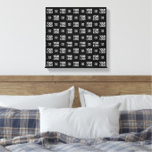 Stijlvol Afbeelding, ontwerp of zakelijk Logo-patr Canvas Afdruk (Insitu (Slaapkamer))