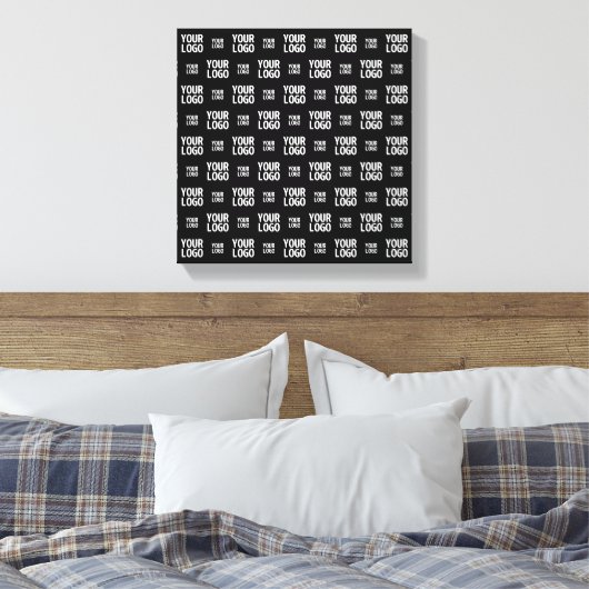 Stijlvol Afbeelding, ontwerp of zakelijk Logo-patr Canvas Afdruk (Insitu (Slaapkamer))