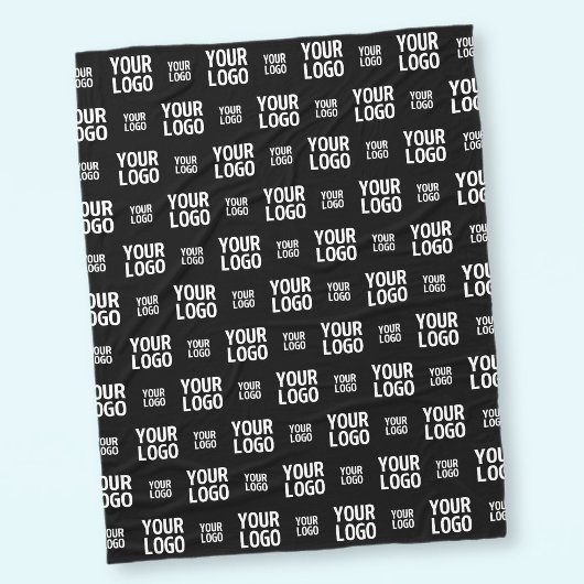 Stijlvol Afbeelding, ontwerp of zakelijk Logo-patr Fleece Deken