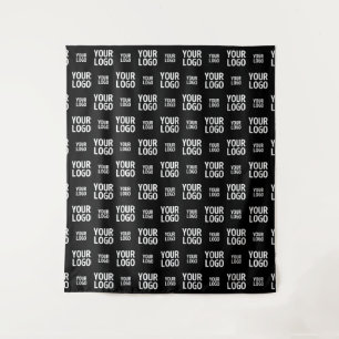 Stijlvol Afbeelding, ontwerp of zakelijk Logo-patr Wandkleed