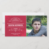 STIJLVOL AFSTUDEERDER PHOTOCARD modern afstuderen  Aankondiging (Voorkant)