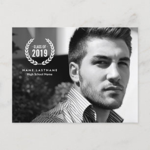 Stijlvol Afstuderen Laurel Wreath Photo Briefkaart