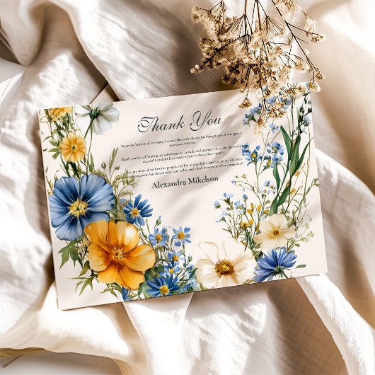 Stijlvol Afstuderen van de Veerbloem Bedankkaart