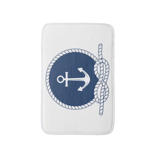 Stijlvol Anchor en Rope Badmat (Voorkant Verticaal)