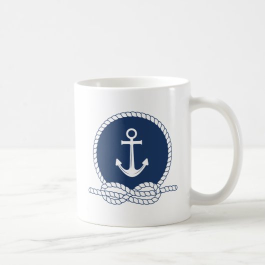 Stijlvol Anchor en Rope Koffiemok (Rechts)