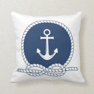 Stijlvol Anchor en Rope Kussen