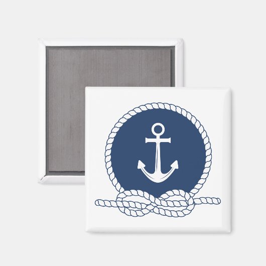 Stijlvol Anchor en Rope Magneet (Voorkant / Achterkant)