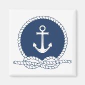 Stijlvol Anchor en Rope Magneet (Voorkant)
