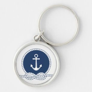 Stijlvol Anchor en Rope Sleutelhanger