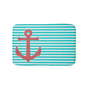 Stijlvol Anker en Stripes Bath Mat