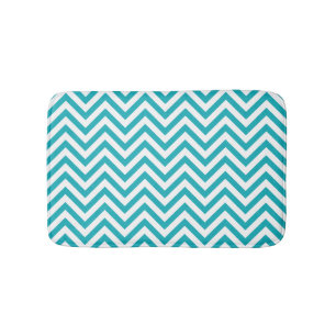 Stijlvol Aqua Chevrons-patroon Badmat