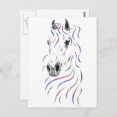 Stijlvol Arabisch paard Briefkaart (Voorkant / Achterkant)