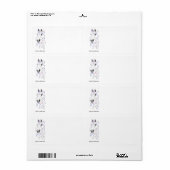 Stijlvol Arabisch paard Etiket (Full Sheet)