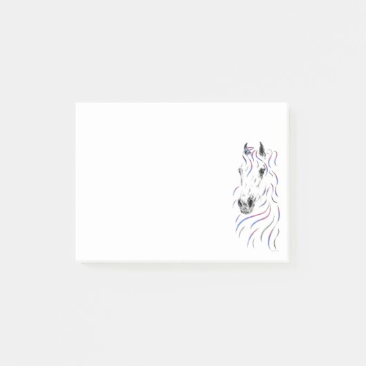 Stijlvol Arabisch paard Post-it® Notes (Voorkant)