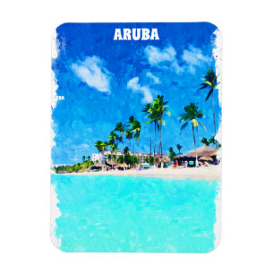 Stijlvol Aruba Caribbean Beach Paradise Magneet
