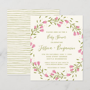 Stijlvol Baby shower voor roze tuin