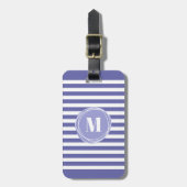 Stijlvol Bagagelabel Stripes Monogram (Voorkant verticaal)