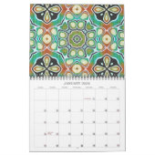 Stijlvol Bali Batik Pattern Fantasy Art Design Kalender (Jan 2026)