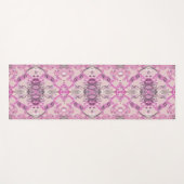Stijlvol barokpatroon in roze schaduwen yogamat (Voorkant (horizontaal))