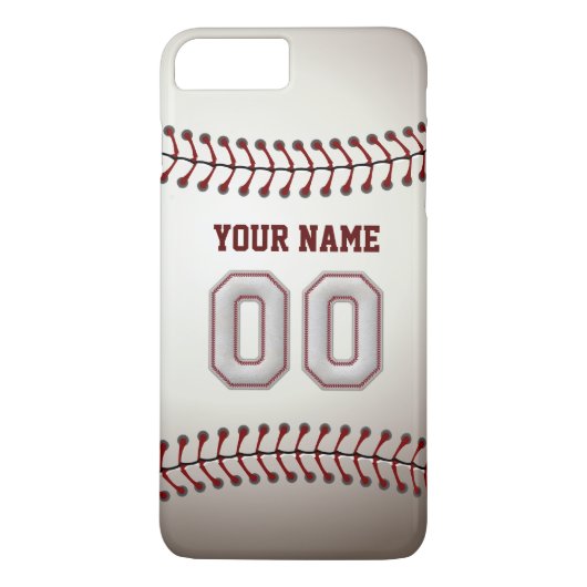 Stijlvol Baseball Number 00 Aangepaste naam - Unie Case-Mate iPhone Case (Achterkant)