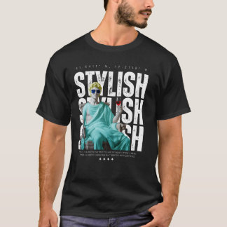 Stijlvol Beeld Grafisch T-shirt – Streetwear Stijl