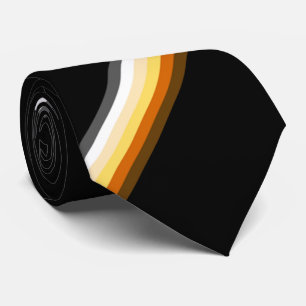 Stijlvol Beer Pride Flag Black Stropdas