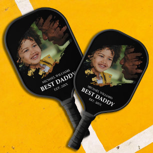 Stijlvol bekrast effect foto Gepersonaliseerd Pickleball Paddle